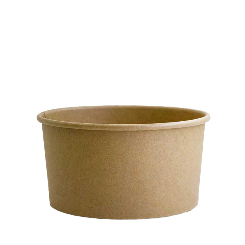 Kraft Food Bowls and Lids - Kraft Paper, 1000ml