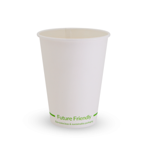 Single Wall White Hot Cup 12oz Paper + PLA Lining