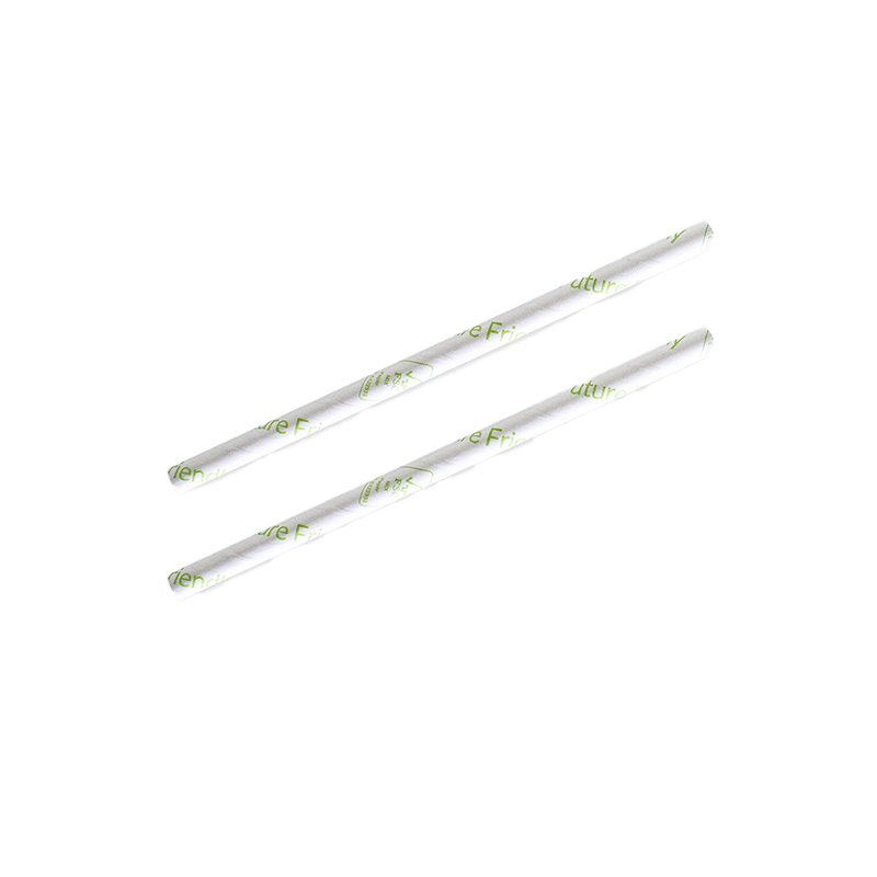 Cocktail Paper Straws - Printed Future Friendly, 3 Ply Paper