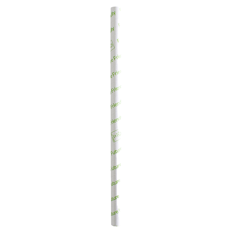 FSC® Jumbo 4 Ply Paper Straw Printed Future Friendly 225mm