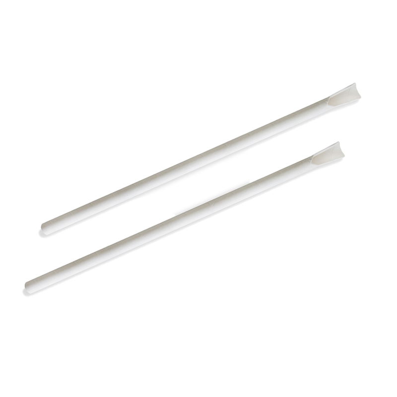 FSC® Mix Credit 4 Ply White Spoon Paper Straw