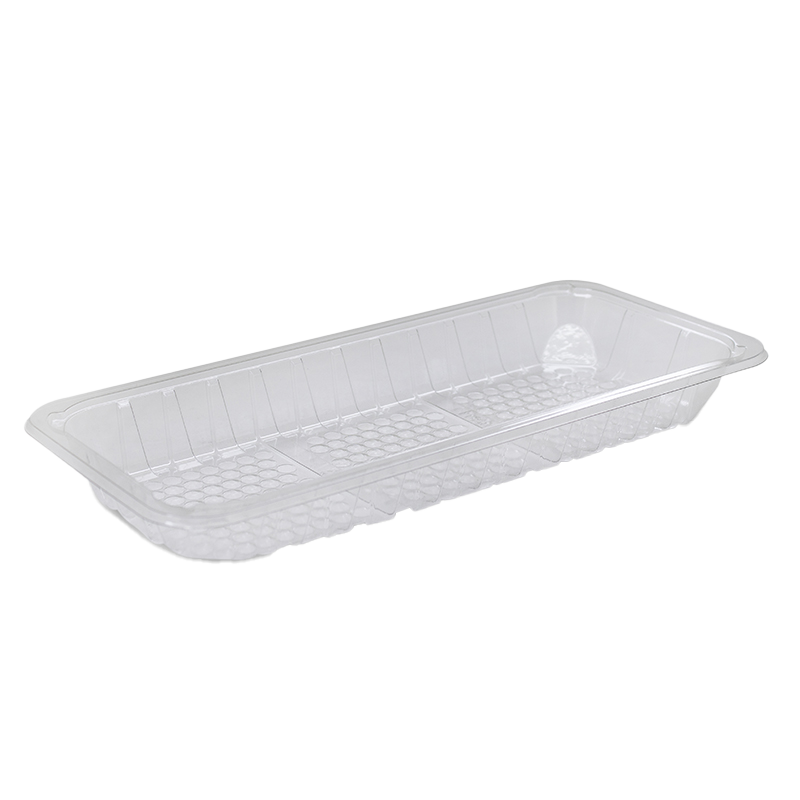 11x5” RPET Food Tray Clear Cell
