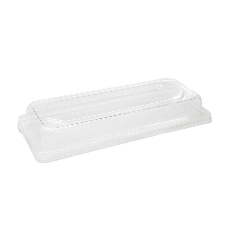 PET Lids To Suit Sugarcane Sushi Trays - Long, PET