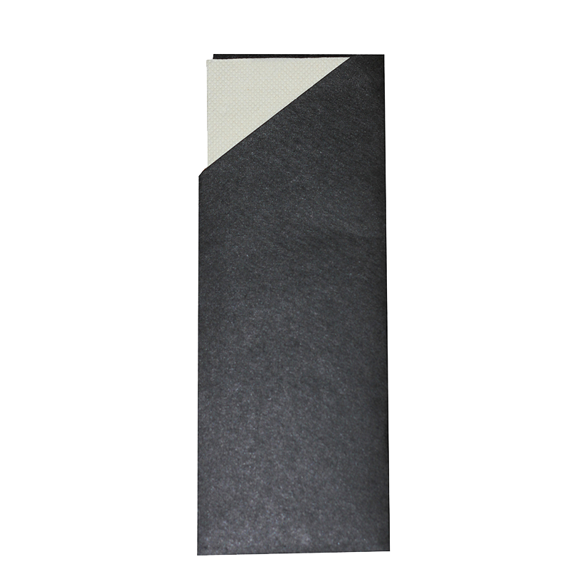FSC® Mix Credit Cutlery Pocket Black + White Napkin