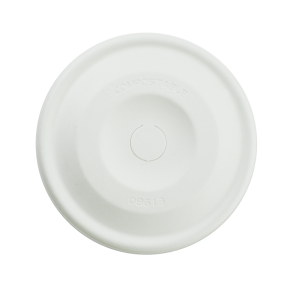 True Fill Moulded Fibre Flat Lid for True Fill Cold Cup 86.5mm