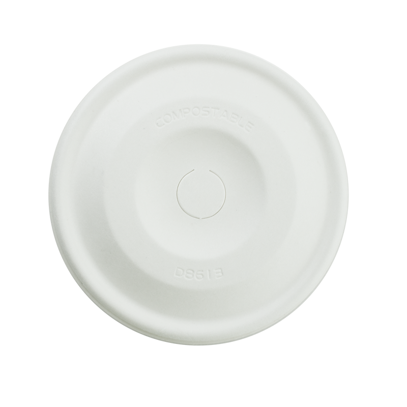 True Fill Moulded Fibre Flat Lid for True Fill Cold Cup 86.5mm