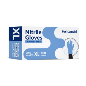 1 Pack x Nitrile Gloves Extra Large Blue
