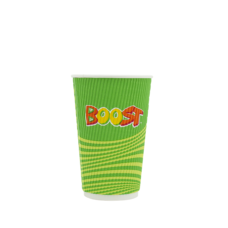 16oz Boost Juice Triple Wall Corrugated Aqueous Cup x 500