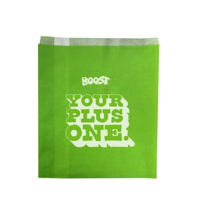 1 Pack - New Boost Juice Protein Ball Paper Bag x 500