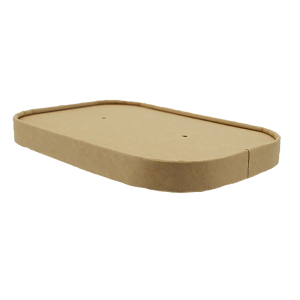 Kraft Lid for Rectangular Kraft Takeaway Container