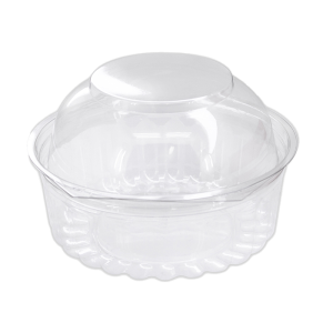 8oz Clear Shobowl with Dome Hinged Lid