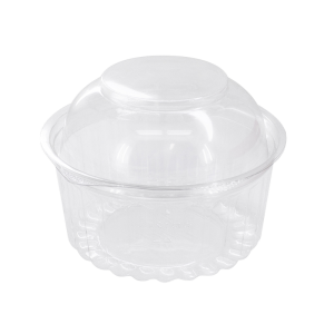 12oz Clear Shobowl with Dome Hinged Lid
