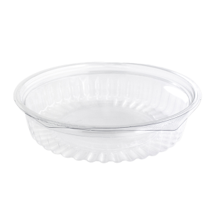 20oz Clear Shobowl with Flat Hinged Lid